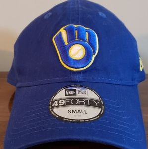 New era Milwaukee Brewers fitted blue baseball MLB